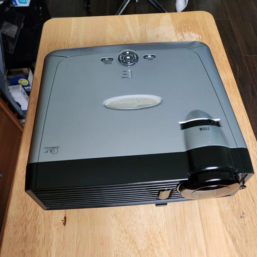 Gray and Black Video Projector
